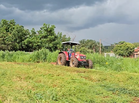 Prefeitura de Maurilândia intensifica limpeza de lotes baldios durante período chuvoso